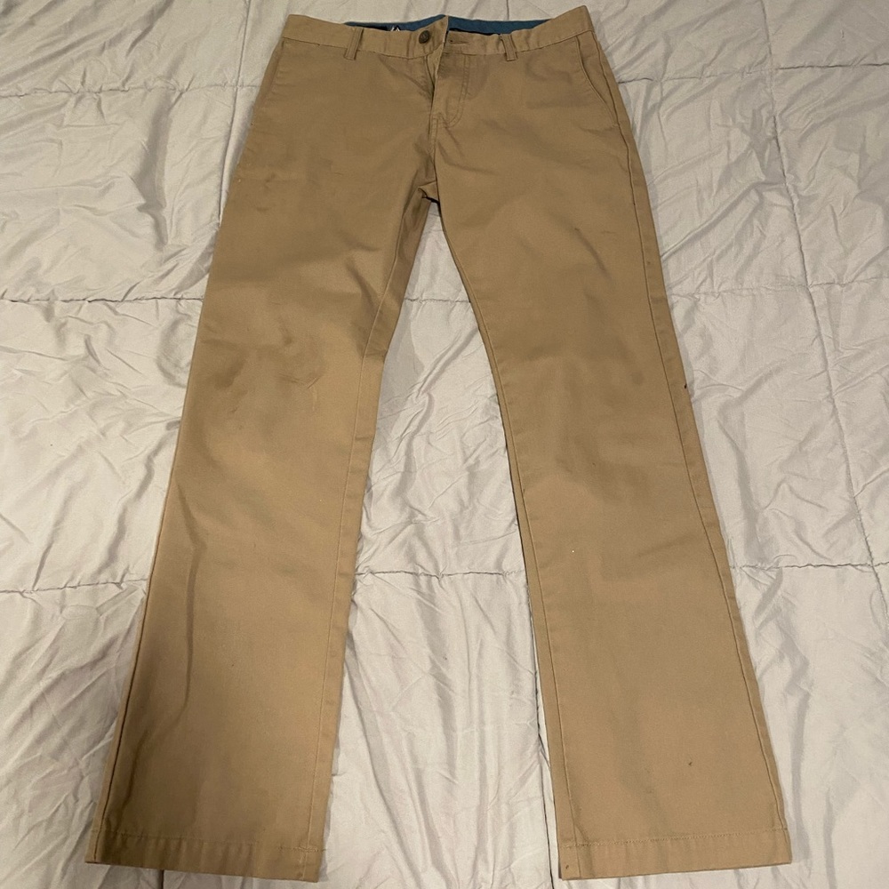 volcom tan pants 30